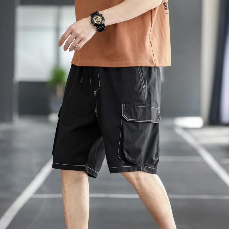 2022 New Men's Shorts Outdoor Breathable Outer Wear Pants Trend Men's Fashion Casual Five-point Pants M-5XL