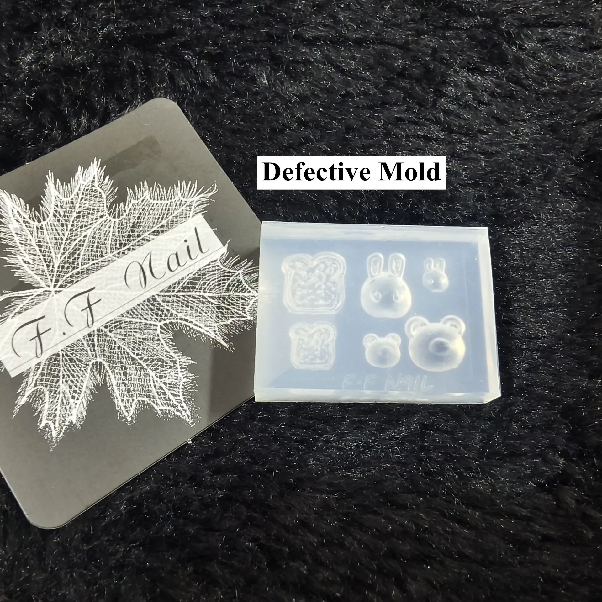 1pc Defective Mold Microblemish 3D Acrylic Nail Mold  Nails DIY Silicone Nail Stamping Plates Nails Products Nail 3