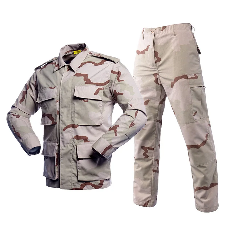 BDU Camouflage Suit For Men's Wear-Resistant Outdoor Training Clothing