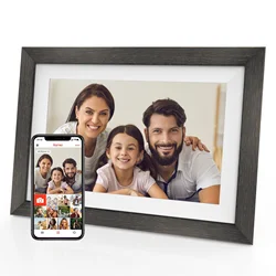 FRAMEO 32GB Storage 10.1 Inch Smart WiFi Digital Photo Frame IPS HD LCD Touch Screen Wall-mountable Auto-Rotate Easy Setup