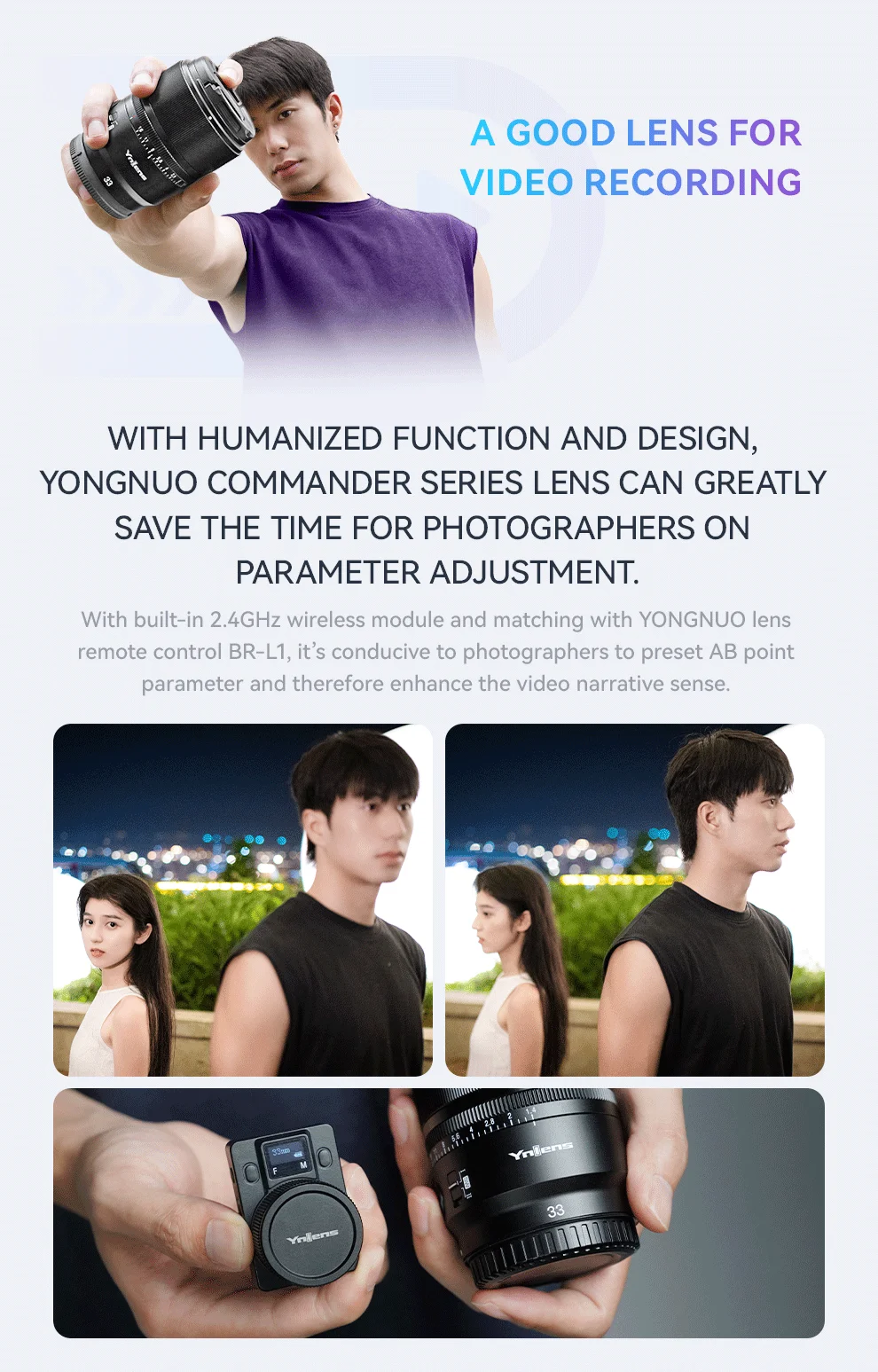 YONGNUO YN33mm 33mm F1.4 DA DSM WL Pro Auto Focus APS-C Lens for Nikon Z ZF ZFC
