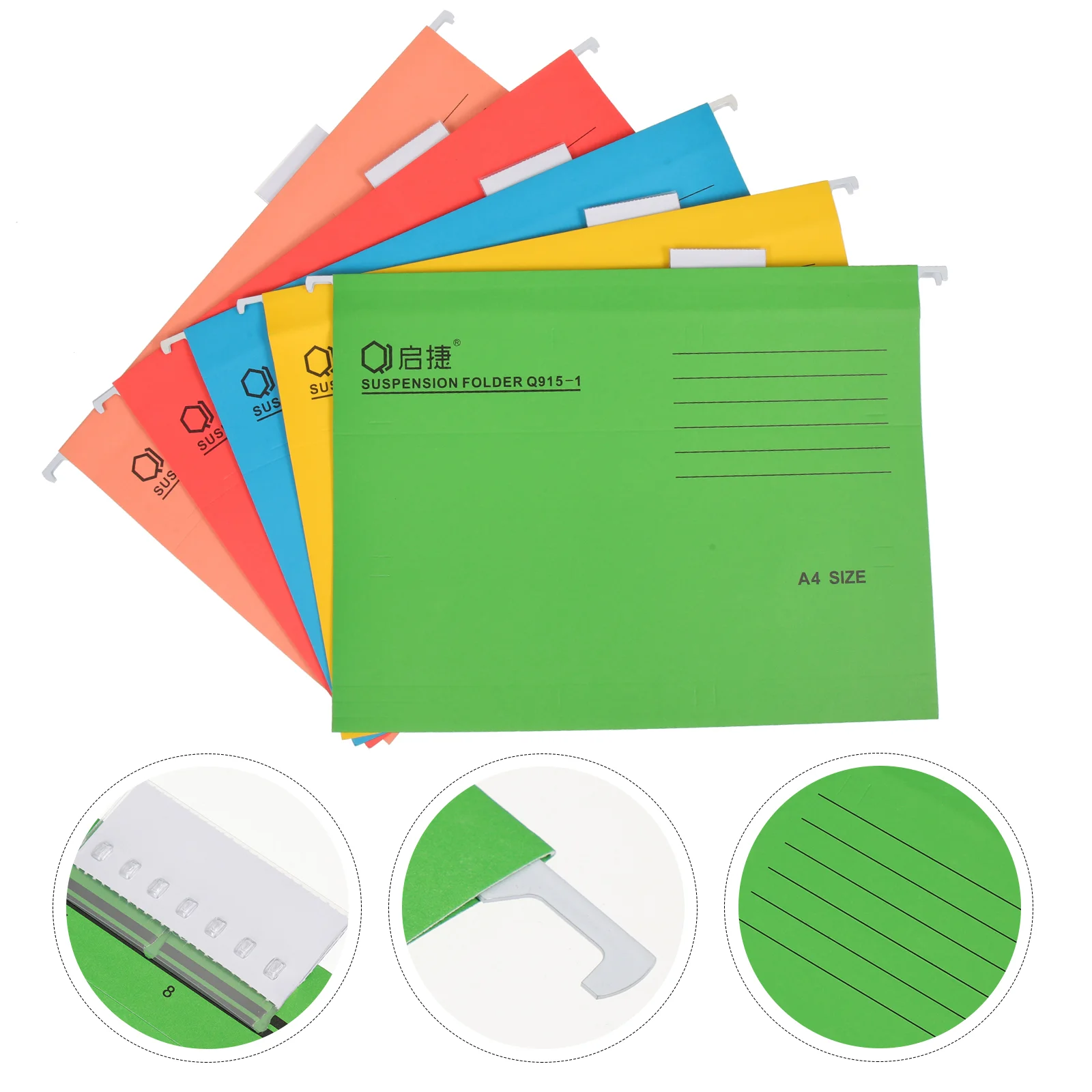 

5 Pcs Folder Colorful Coupon Holder Colorful Bills Receipts Pocket Organizer Container Paper