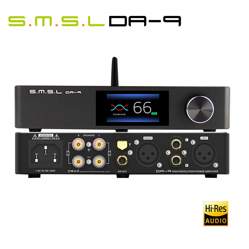 amp stands SMSL DA-9 High Quality Power Amplifier Bluetooth 5.0 Amp APT- X Support DA9 with Remote Control SU-9 SH-9 4 channel amp