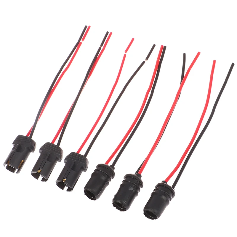 DC12V T10 W5W 194 168 Socket Marker Light Holder lamp holder headlight holder led work light holder light bulb socket light holder socket connector plug adapter instrument light holder 10pcs Connector Wire Bulb Harness Replacement Car Parts