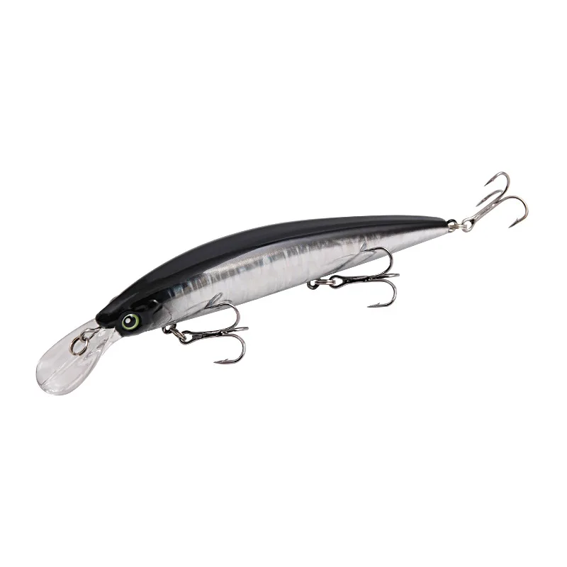 1 Stück sinkendes Bleigewicht, laserbedruckter Köder, Wobbler, 15,2 cm, 36 g, schwimmender harter Köder, Kurbelköder, Karpfenbarsch, Angelgerät mit drei Haken – Detail 12