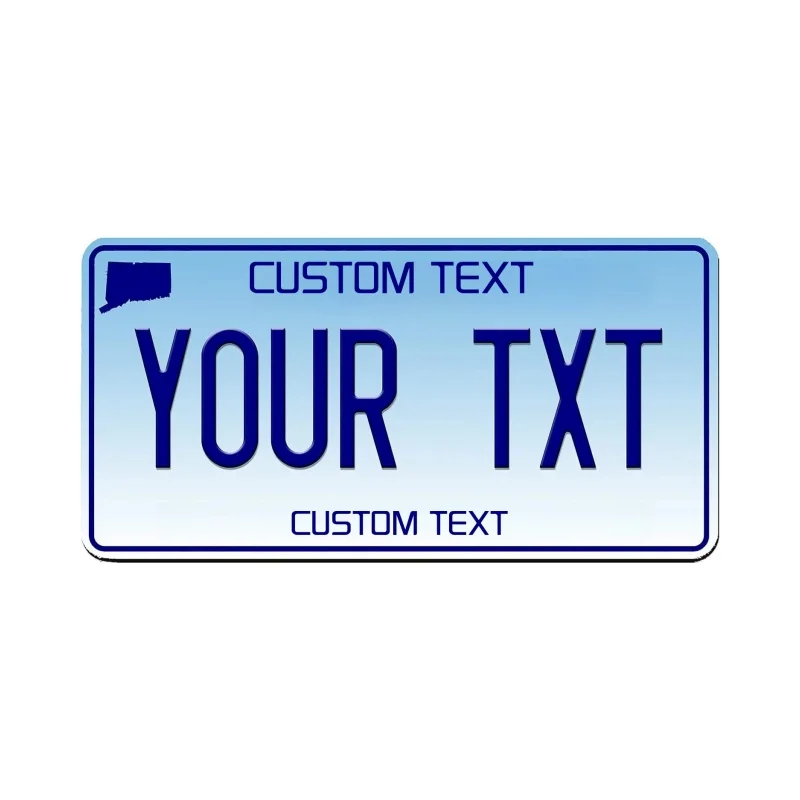 Customizable 12x6 Inch U.S. License Plate with Personalized Text