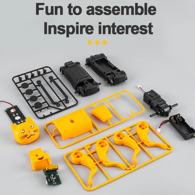 Solar Robot Dog Cat Science Experiment Diy Building Powered Learning Tool Education Robots Technological Gadgets Kit for Kid