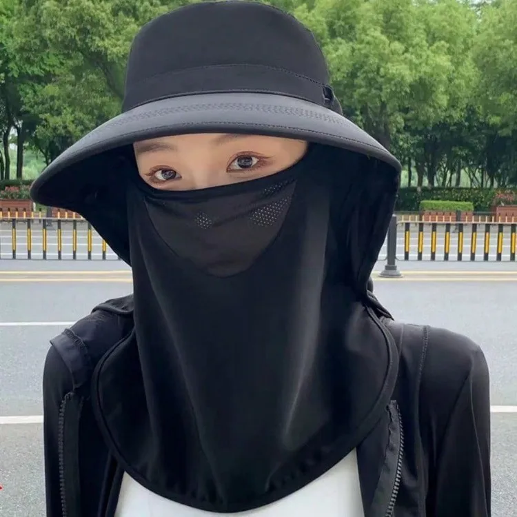 Uv Protection Summer Sun Hat With Neck Cover For Hiking_voghion.com