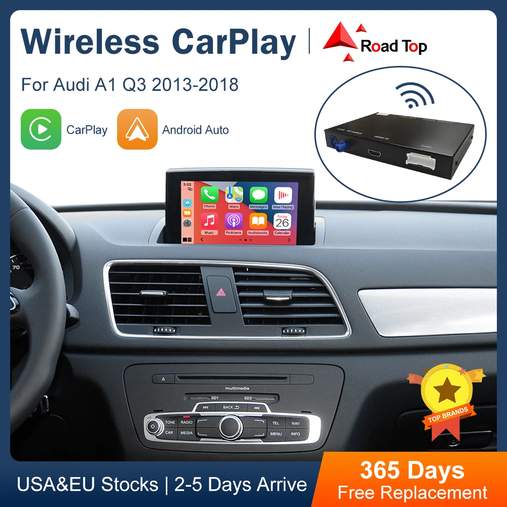 RoadTopWirelessCarPlayAndroidAutoInterfaceforAudiA1Q3RMC