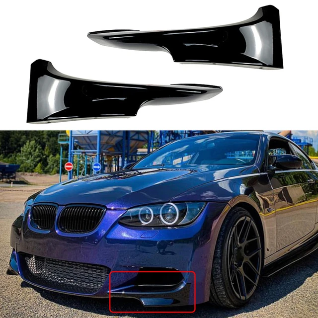 For BMW 3 Series E92 E93 Coupe M-Tech Carbon Car Front Bumper Side Splitter  Air Vent Intake Lower Spoiler Canards Lip 2006-2013 - AliExpress