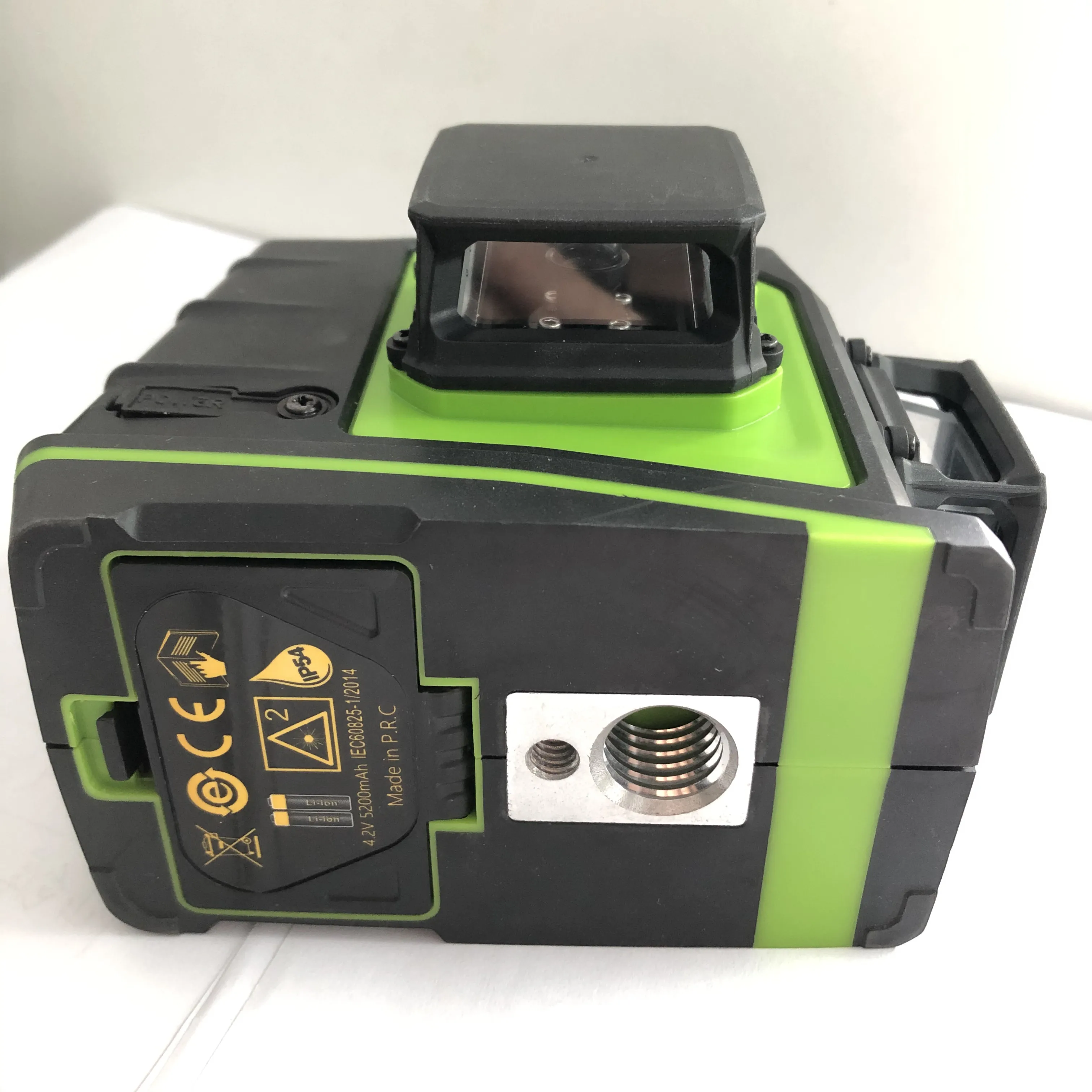 Pro Huepar Ricaricabile Gf360G, Modalità A Impulsi Per Esterni Multi Linea, Raggio Verde 3D 12 Cross Line Rotary Land Nivel Laser Level