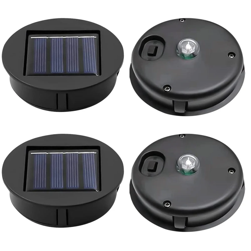 Solar Light Replacement Top Solar Panel Outdoor Hanging Lanterns Parts Waterproof Garden Lighting Accessories