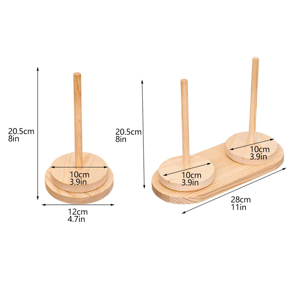 Bamboo and Wood Household Weaving Yarn Shaft Storage Bracket Wool Ball Winding Drum Rotator Yarn Wood Winding Machine