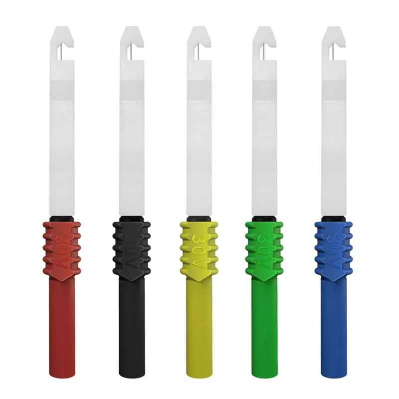 

5 Pieces Insulation Piercing Needle Non-destructive Pin Test Probes 4mm Banana Socket for Car Tester 7.7cm/3in Length