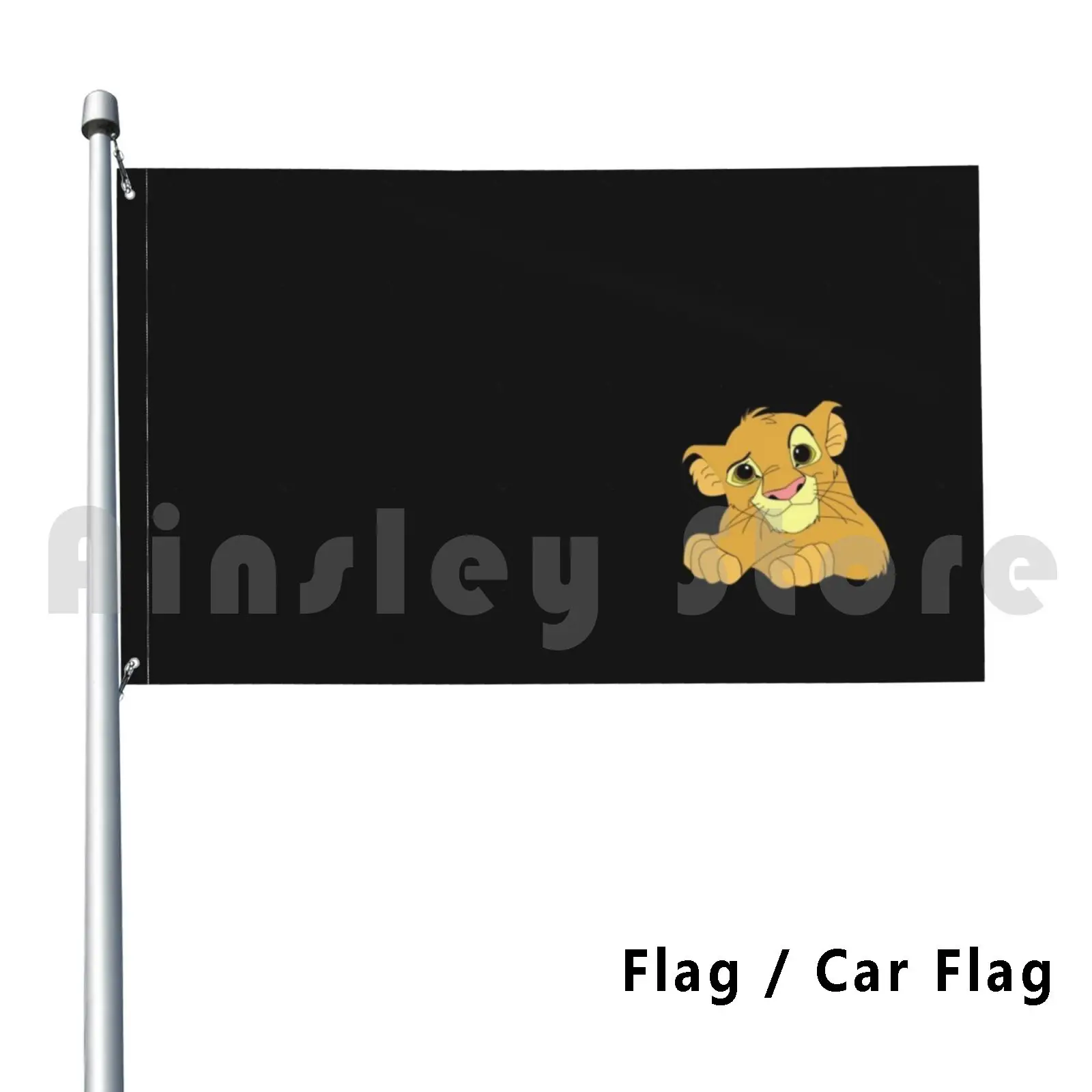 Simba Outdoor Decor Flag Car Flag Simba The Lion King Cartoon Mufasa The Lion Animal Kids Timon Bomba Forest Jungle