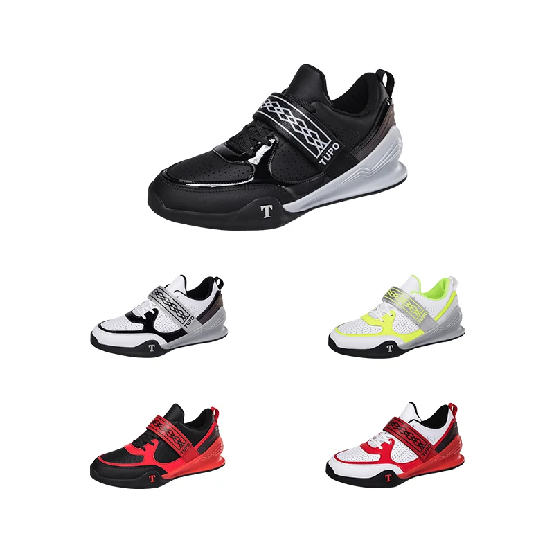 MiaBera Professional Women's Deep Squat Shoes Support Powerlifting Boots Men's Slip Resistant Hard Lifting Shoes