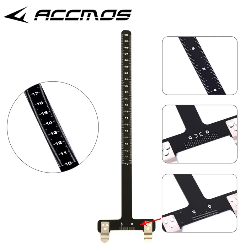 

Archery Aluminum Alloy Ruler T Shaped Bow Square Tool for Recurve & Compound Bows Tuning & Nocking Point Positioning