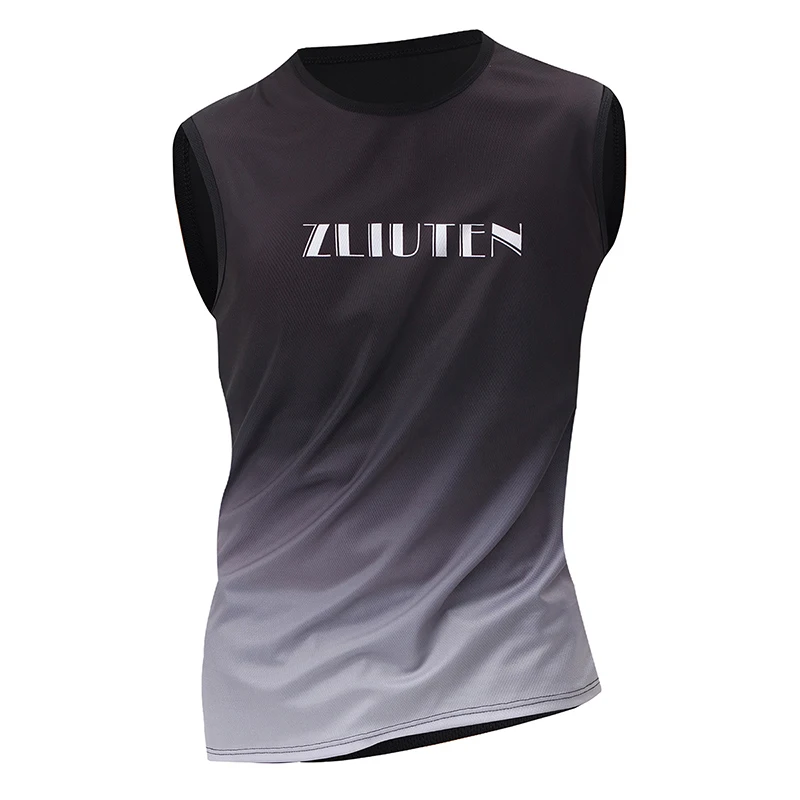 Men's Four Seasons Quick-drying Gradual Vest 4/2/1 Piece Youth Loose Sports Running Playing Shirt Middle-aged Men's Breathable T