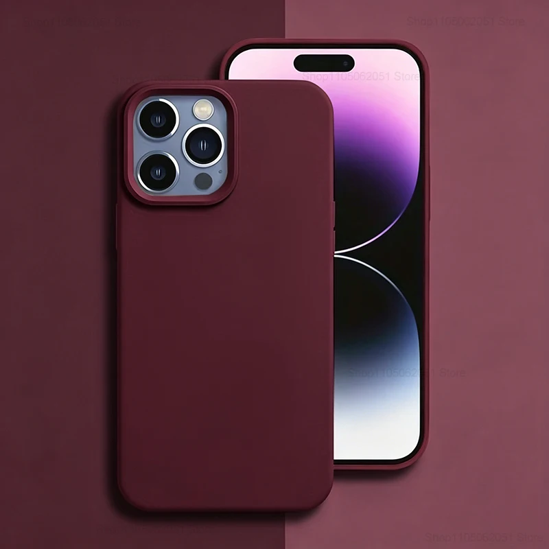 Premium Silicone Protective Case - Durable Solid Color Cover with Fall & Collision Protection