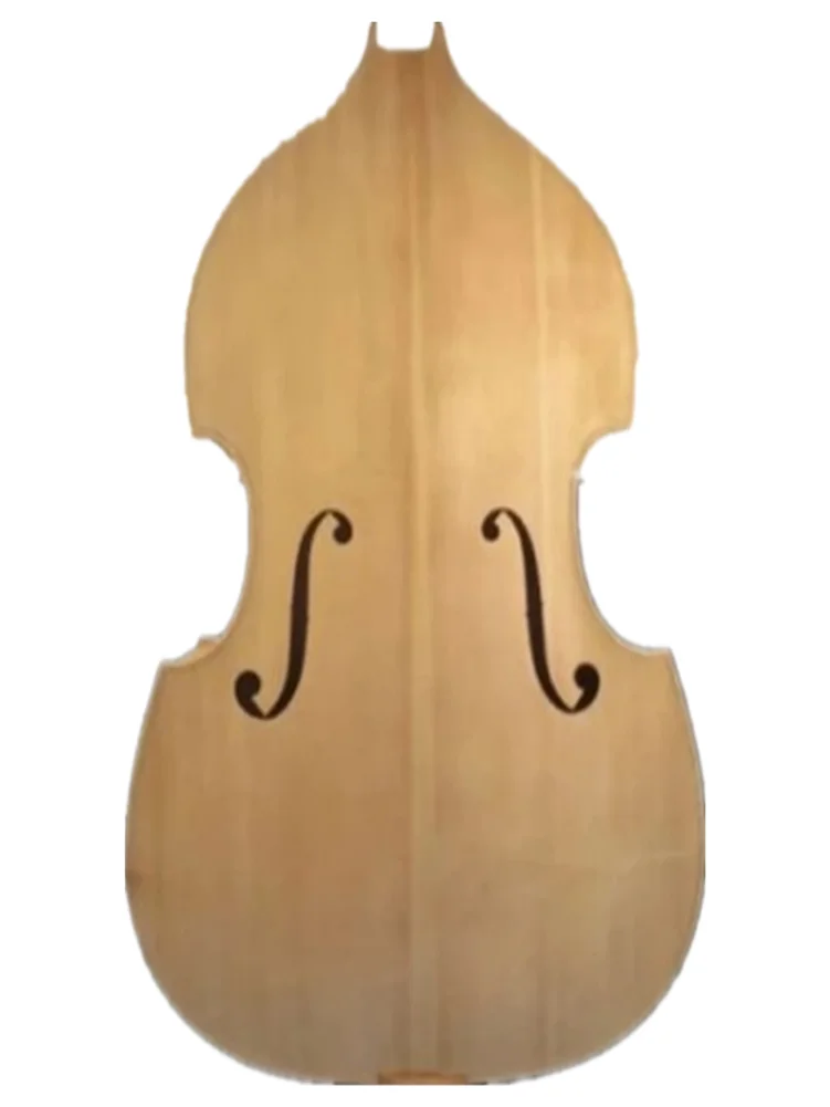 Hand carved unfinished upright bass 3/4,spurce top/Plywood back