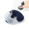 Portable U-Shape Travel Pillow For Airplane Car Inflatable Neck Pillow Comfortable Pillows For Sleep Home Travel Accessories 4