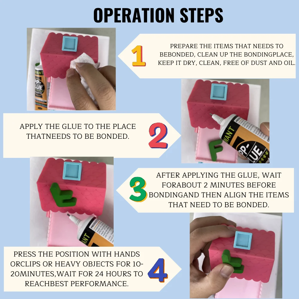 50 مللي FIXWANT البولي بروبلين PP الغراء PE إيفا ب...