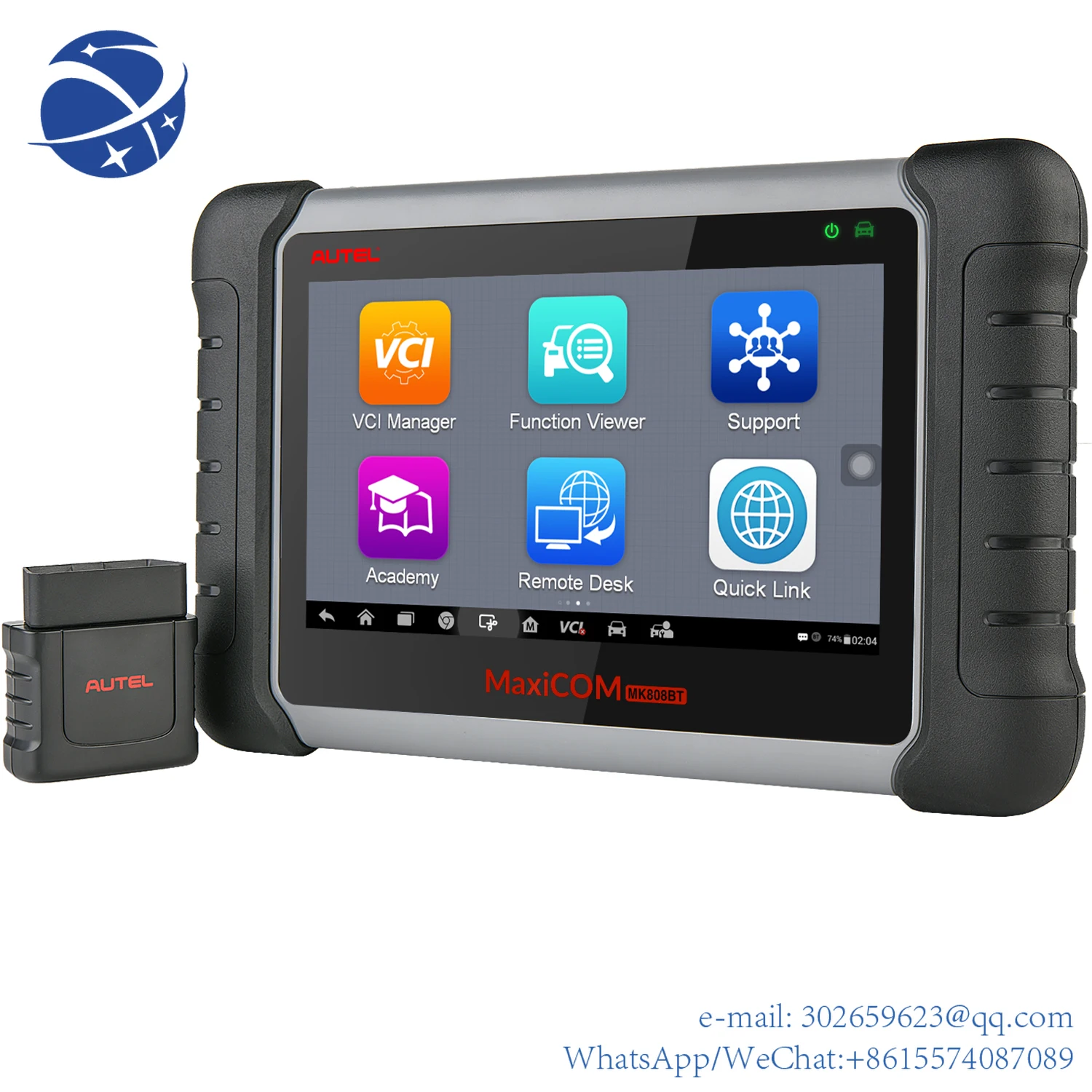 

yyhc Autel MaxiCOM MK808BT obd2 vehicle tools professional fault detector automotive car scanner diagnostic machine for all syst