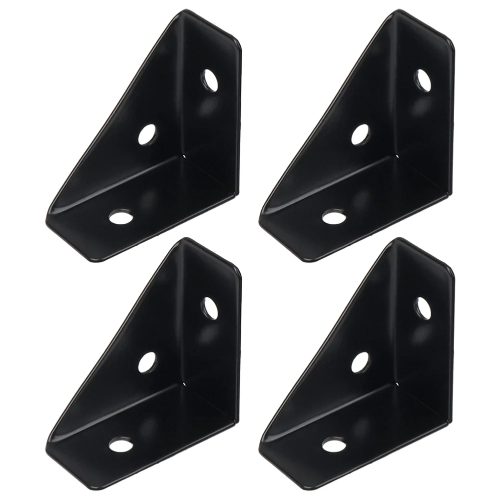 

4pcs Angle Corner Brackets Fasteners Heavy Protector Right Triangular Angle Corner Stand Supporting Cabinet Furniture Hardware