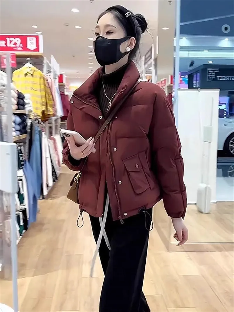 This Year Women's Short Cotton-padded Coat Popular Winter Female Down Parkas 2025 High Sense Small Casual Down Cotton Bread Coat