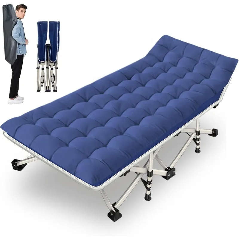 2 Pack Camping Cot with Mattress 5
