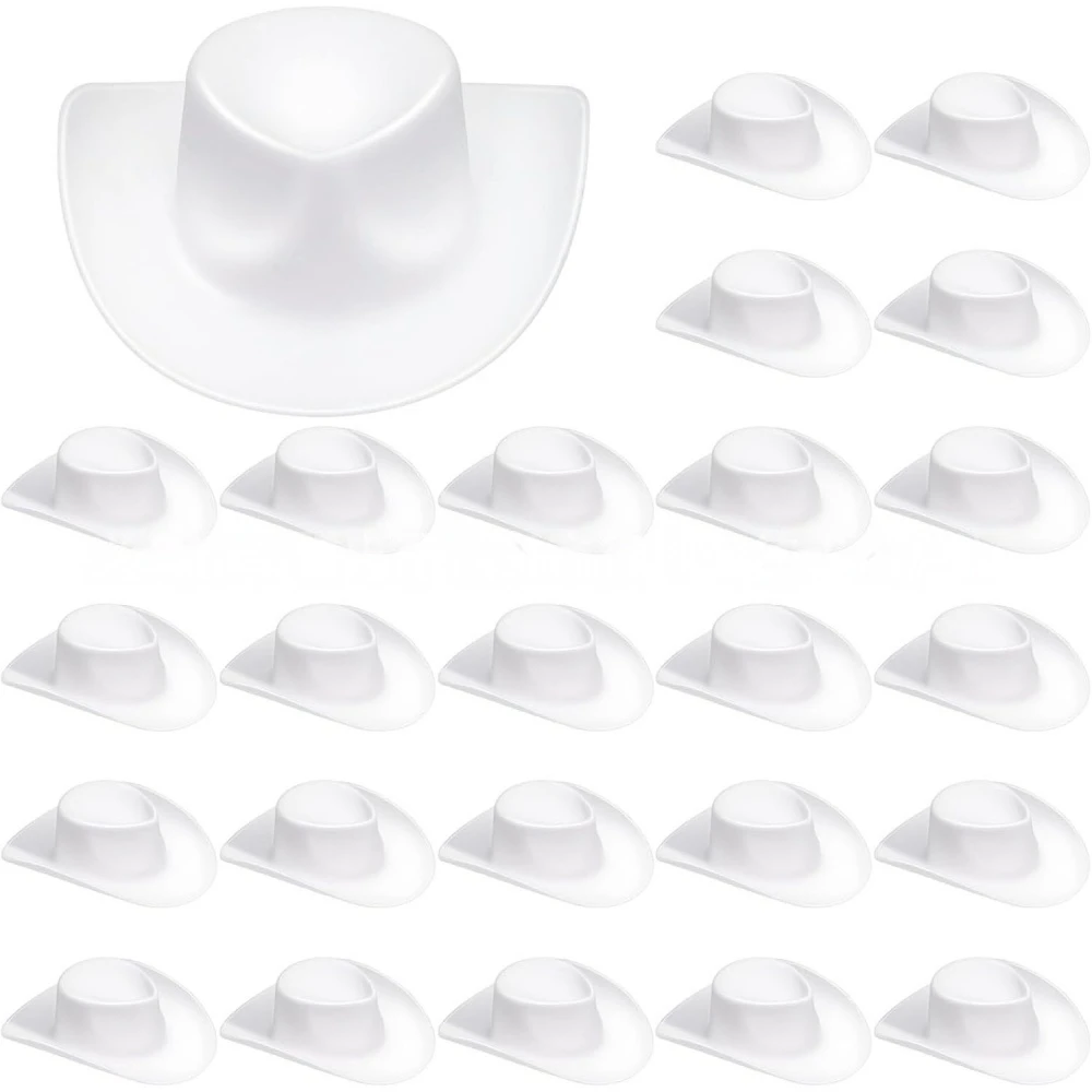 30 Stück Mini Cowboyhüte aus Stroh für Geburtstag, Hochzeit, Karneval, Neujahr, Ostern, Puppen, Kuchen, Geschenke, Schuldekoration, Partyzubehör – Detail 8