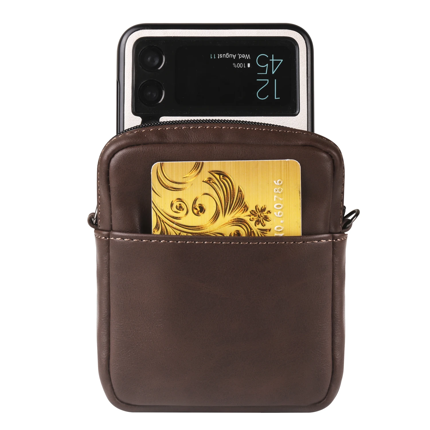 Fulaikate Crazy Hores Handy tasche für Samsung Z Flip6 Universal Taillen tasche für Motorola Razr 50 Ultra Gürtel tasche für ZFlip3 Tasche – Detail 8