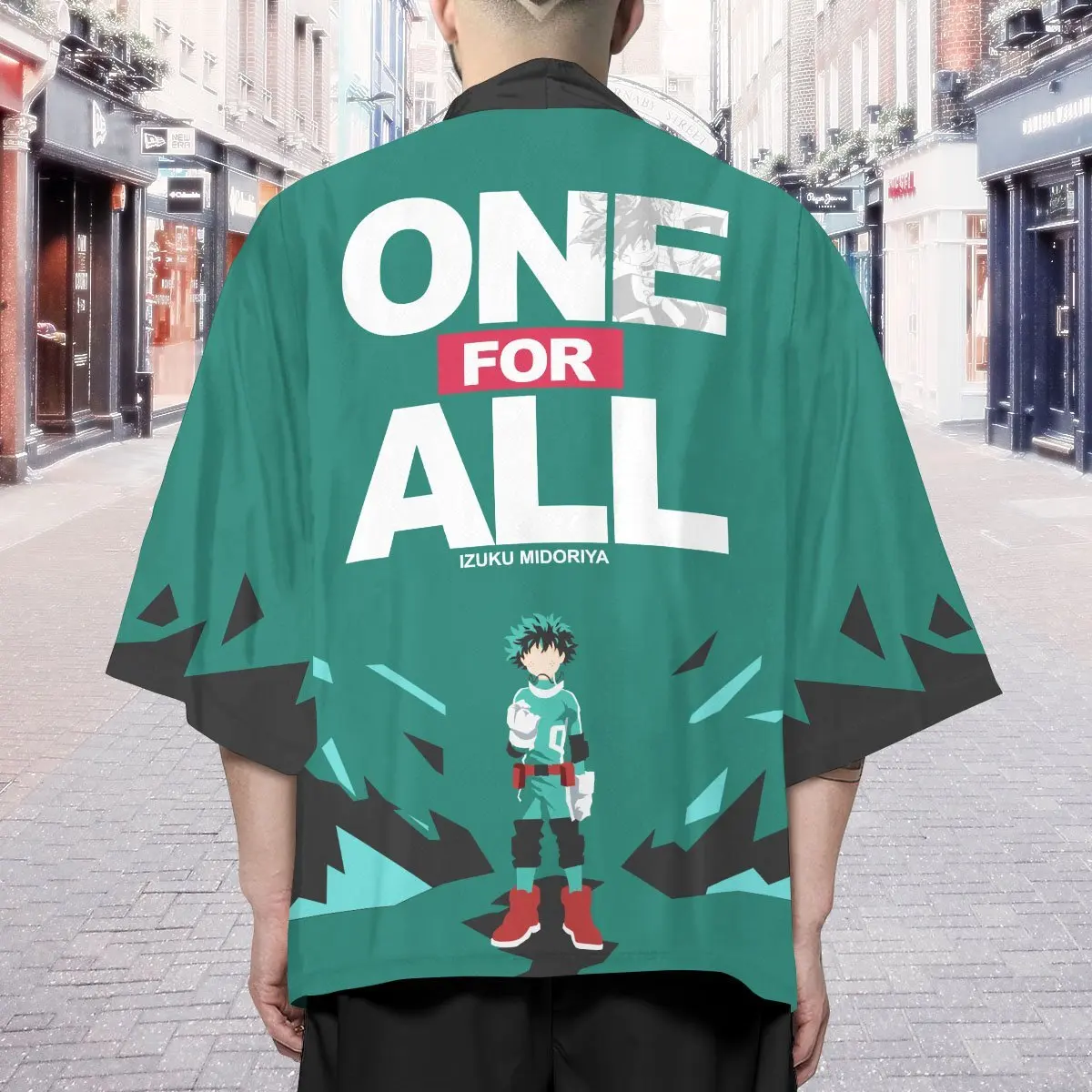 My Hero Academia Kimono &ndash; Deku One for All Kimono Men's Women's Cape Casual Cardigan Haori