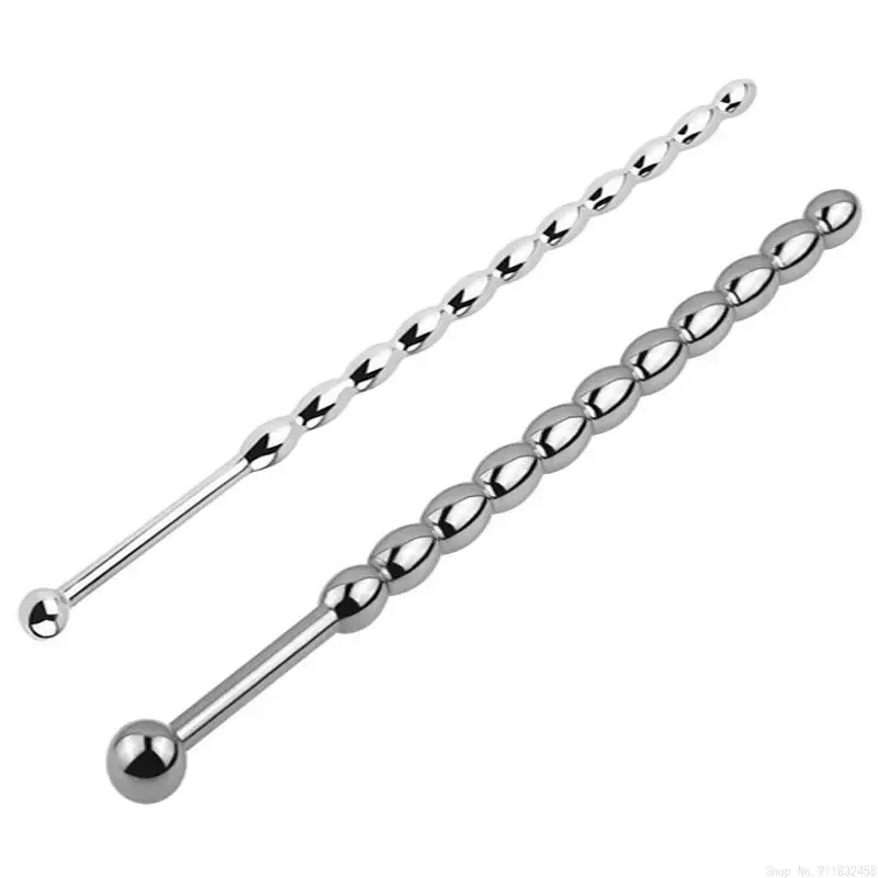 Male Stainless Steel Urethral Plug Urethral Dil Sounding Penis Plug Urethra Stimulate Dilator Masturbation Rod Sex Toys For Men penis sex toys