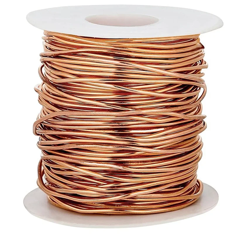 

99.9% Dead Soft Copper Wire, 18 Gauge/ 1 mm Diameter, 213 Feet/ 65 M, 1 Pound Spool Pure Copper Wire