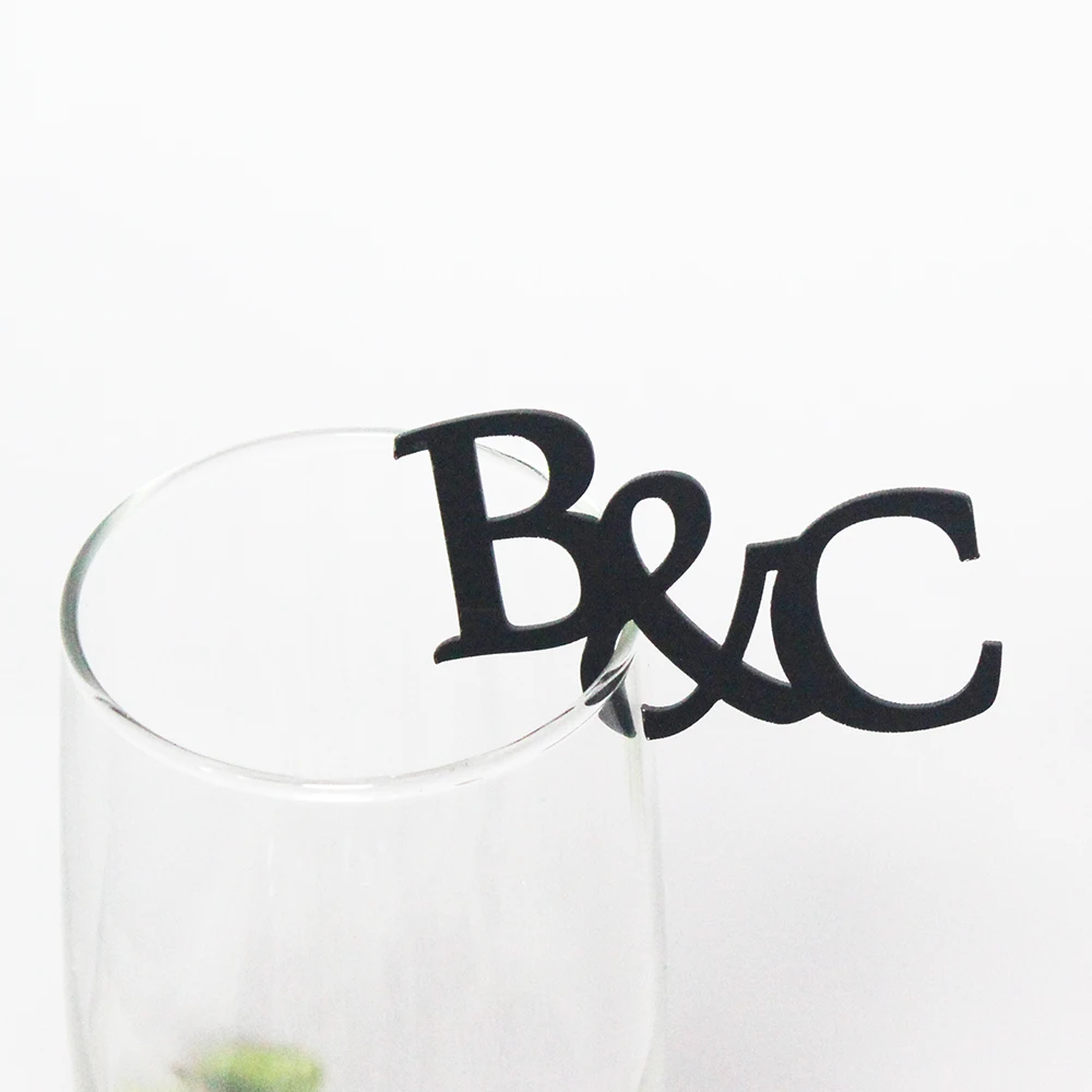 50PersonalizedDrinkStirrersDrinkMarkerAcrylicWeddingDrinkTags