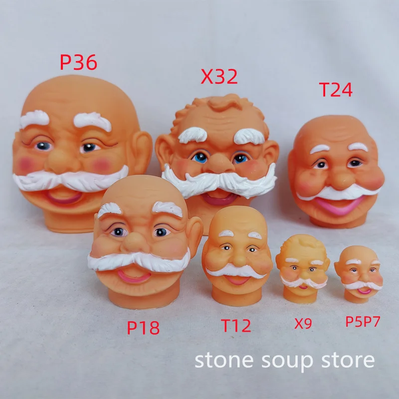 3D Vinyl Santa Claus Head Christmas Decorations 1pc