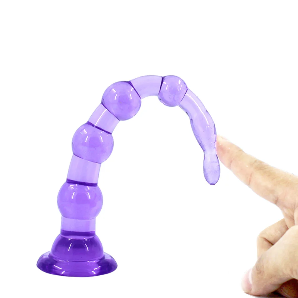 Gewinde Anal Silikon Plug Perlen Gelee Spielzeug Haut Gefühl Dildo Erwachsene Sex Spielzeug Für Männer Sex Pr_voghion.com