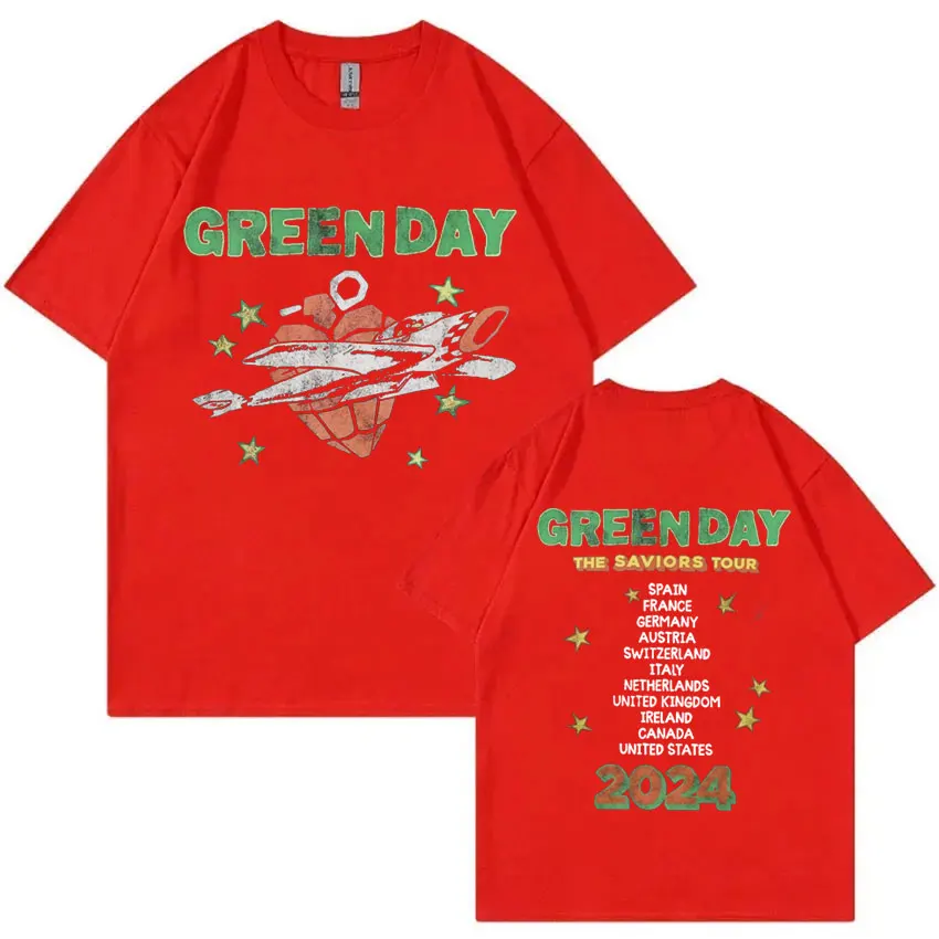 Green Day The Saviors Tour T-Shirt Men Women Gothic Rock