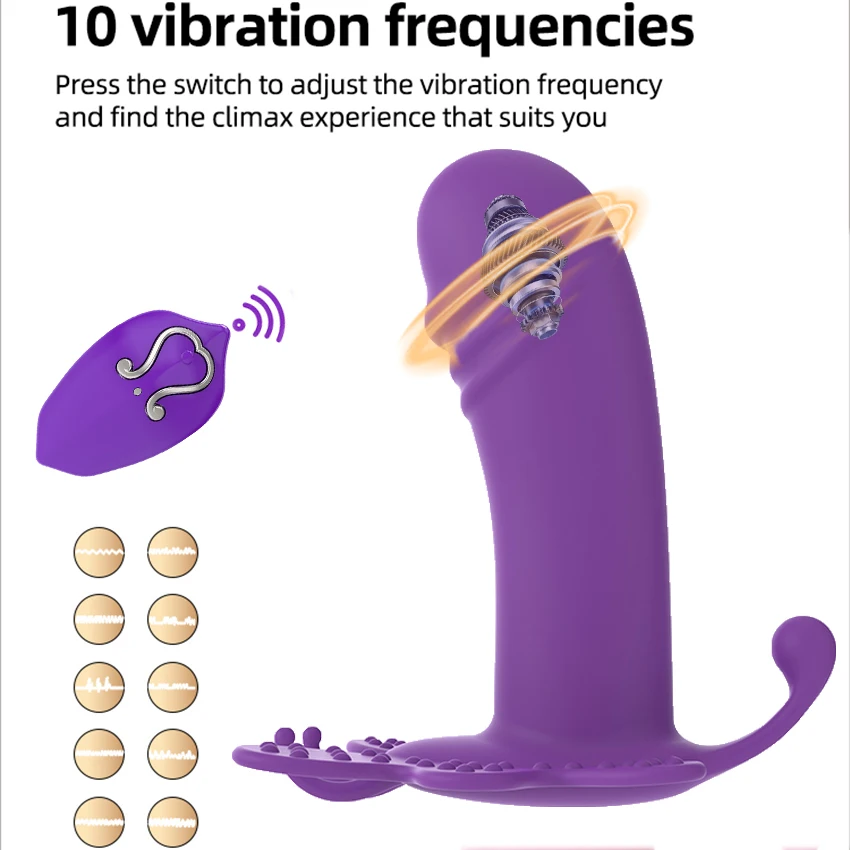 Culotte portable télécommandée à 10 fréquences, stimulateur Anal de Clitoris, vibrateur pour femmes, gode point G, jouet sexuel_voghion.com