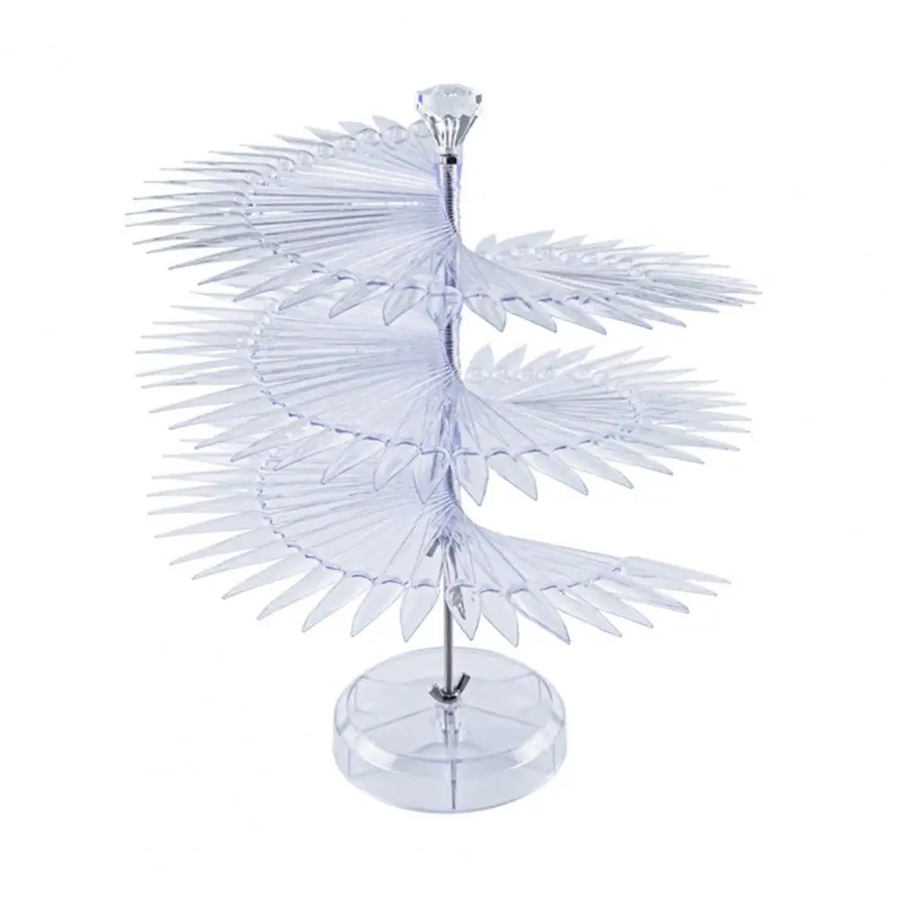 1 Set Clear Nail Sample Color Swatch Sticks Gel Polish Display Spiral Practice Sticks Punte Per Unghie Finte Acriliche Trasparenti