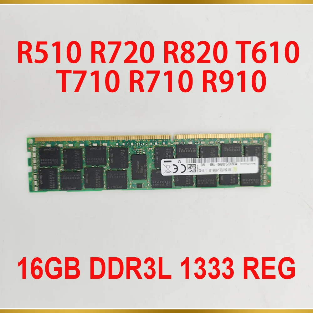 R510 R720 R820 T610 T710 R710 R910 16Gb Ddr3L 1333 Reg Ram Per Memoria Server Dell