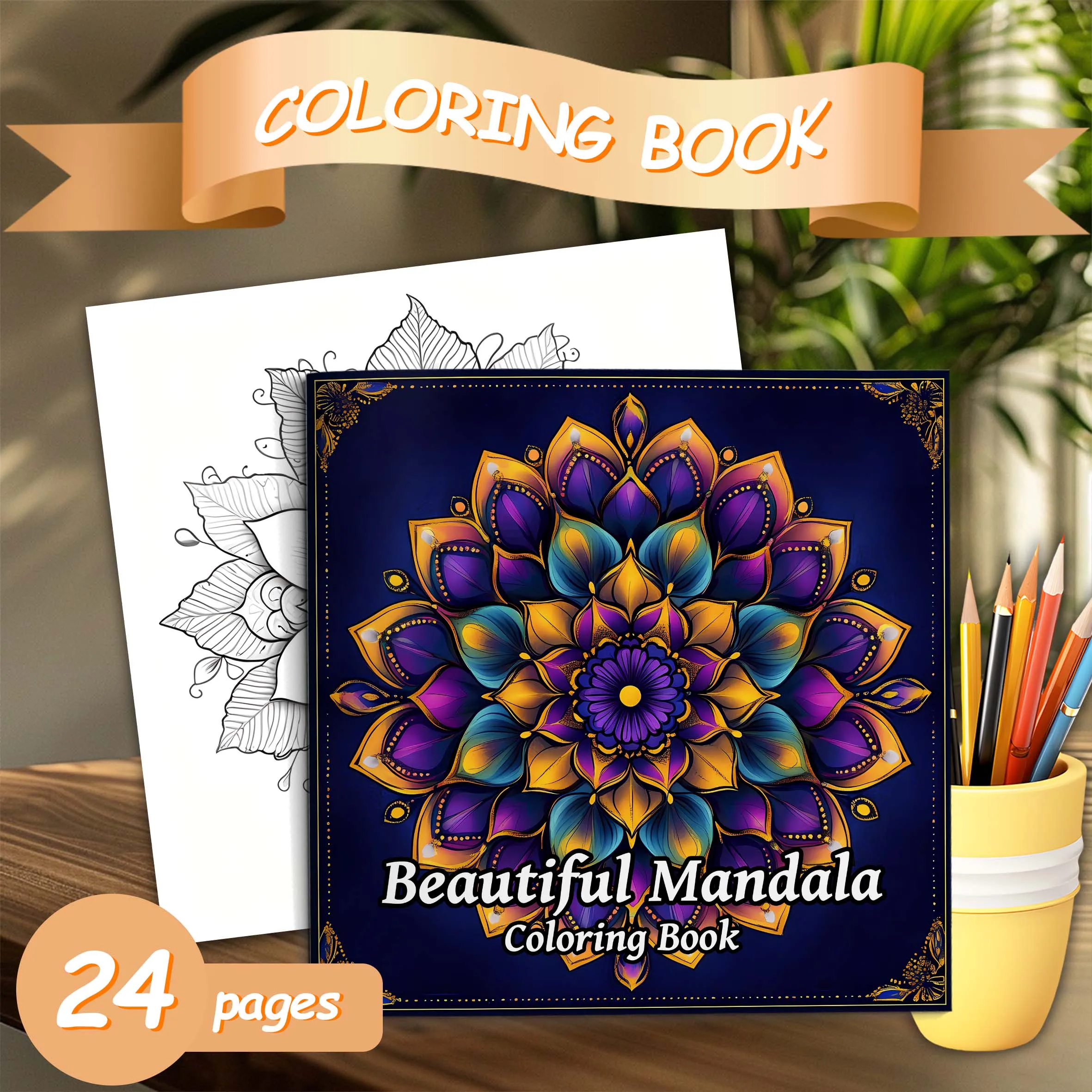 Mandalas Flower Coloring Book For Children Adult Relieve Stress Kill Time Graffiti Painting Drawing Art Book Stationerys Drawing 3