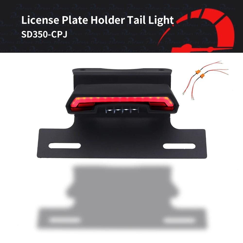

Fit DRZ 400SM 05-21 LED Tail Light Turn signal Blinker Lamp For DRZ 400S DRZ 400E 00-21 Registration License Plate Holder