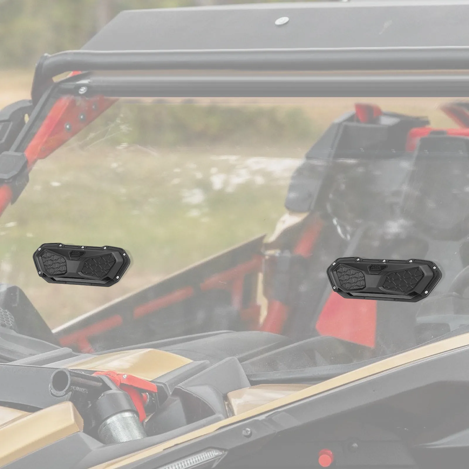 UTV Windshield Roof Vent for Can-am Maverick X3 Compatible with Polaris RZR for Kawasaki Teryx Install Kit Defrost Defog