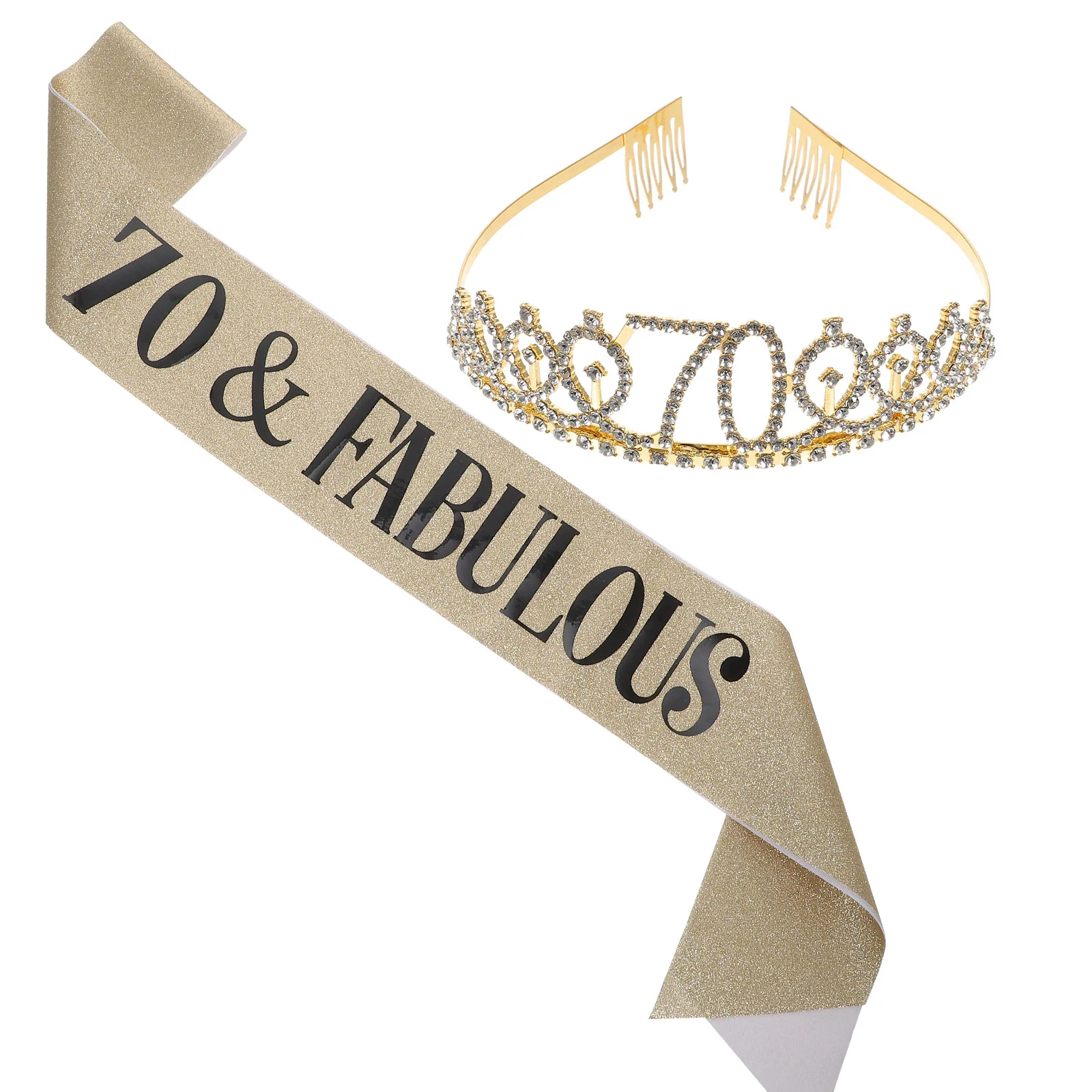 

1 Set Birthday Sash Tiara Set Decorative Etiquette Birthday Photography Props
