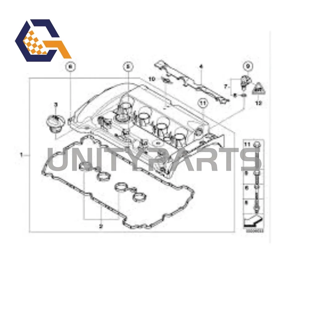 자동차 액세서리 엔진 실린더 밸브 커버 미니 R55 R56 R57 R58 R59 2006-2015 11127646555 11127585907