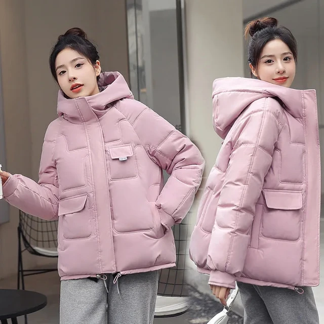 Women Winter Down Padded Jacket Women Hooded Parkas Coat 2022 Winter New Thick Warm Cotton Coat Winter Jacket Female Outwear 6