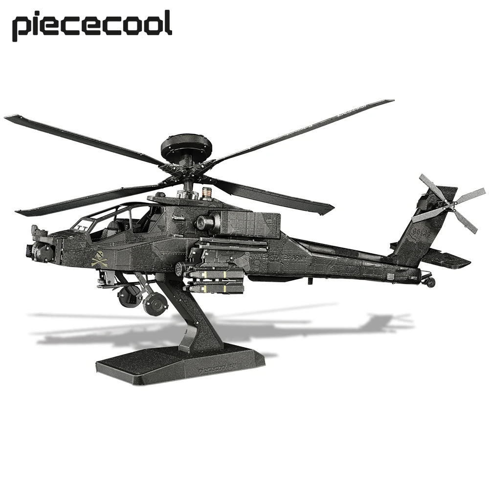 

Piececool 3D Puzzles AH-64 Apache Metal Assembly Model Kits Birthday Gifts for Adults Jigsaw Diy Toys Collection