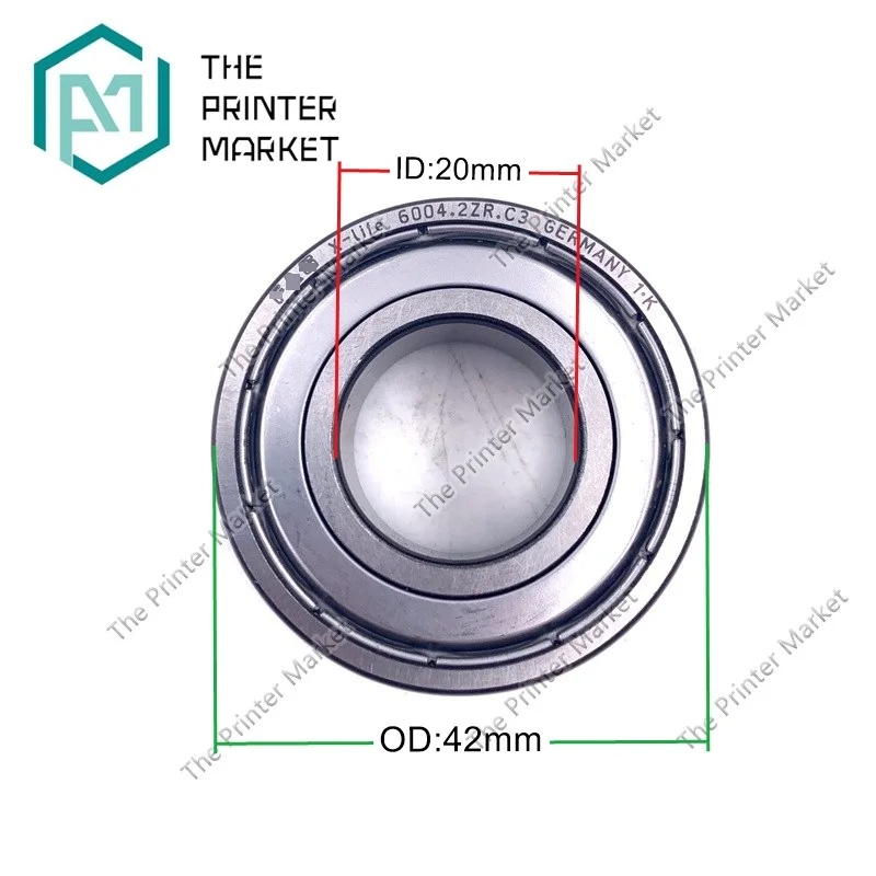 

00,5201880 ZD.200-584-02-00 200-584-02-00 рифленый шарикоподшипник 6004-2Z для складной машины Heidelberg Stahl SM74 XL75 вал
